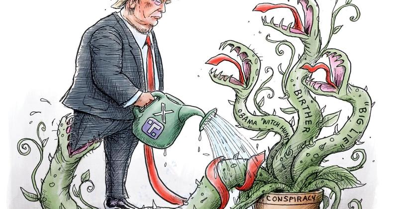 Adam Zyglis: Garden of Conspiracy