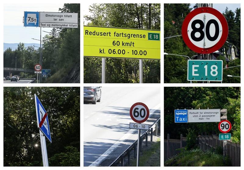 Er det i det hele tatt noen som forstår hvordan man skal kjøre på E18 nå?