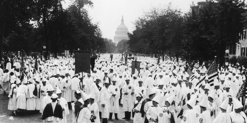 Als der Ku-Klux-Klan durch Washington marschierte