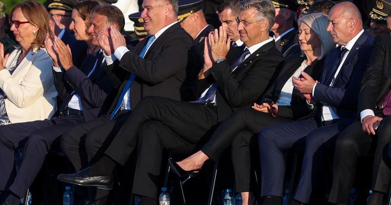 VIDEO Državni vrh 'na nogama' uz Thompsona: Pogledajte što se događalo na tribini