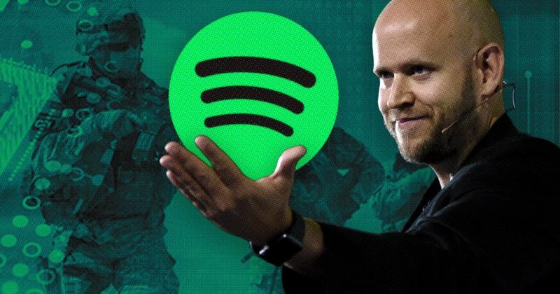Spotify CEO is bankrolling high-tech military warfare, now musicians are walking away Spotify CEO Daniel Ek has given the music world yet another reason to ditch the platform – this time by pouring millions into automated high-tech war.
