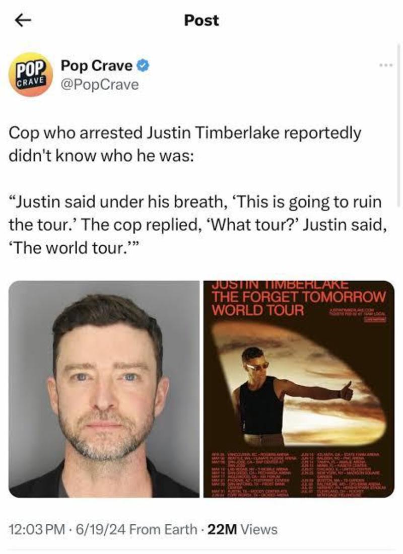 Ne Turu? Dünya turu: Justin Timberlake’in önlenemez düşüşü