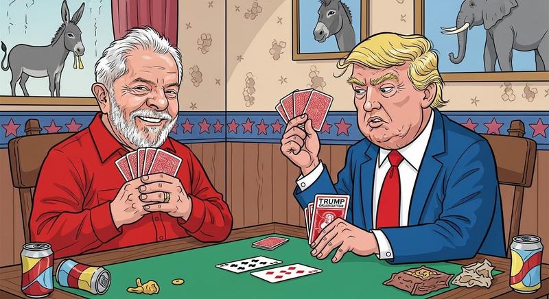 Lula joga truco enquanto Trump joga pôquer