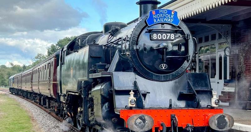 Hop aboard a vintage steam train during railway's 1940s weekend