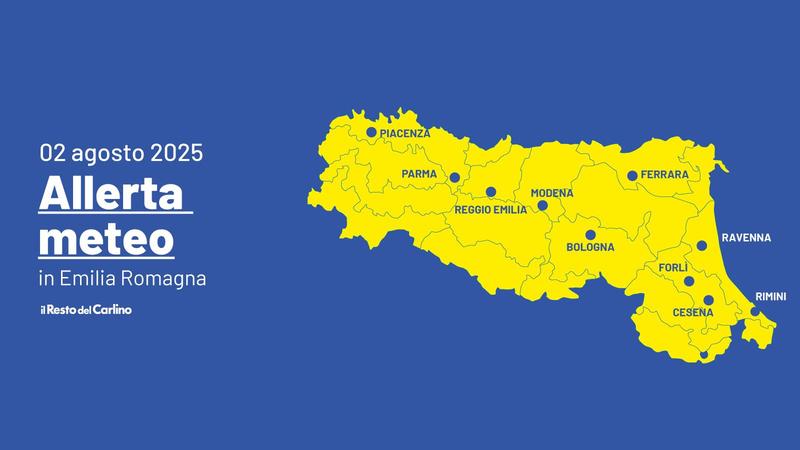 Temporali forti e rischio grandine: allerta in tutta l’Emilia Romagna /