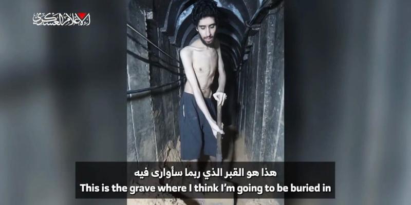 Hamas zwingt Evjatar David, sein „eigenes Grab“ zu schaufeln