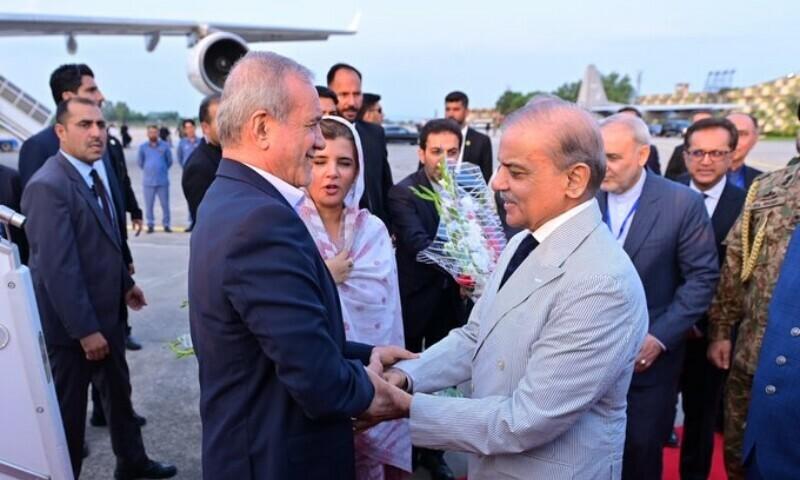 Iran president lands in Islamabad for 2-day visit, eyeing to boost trade ties