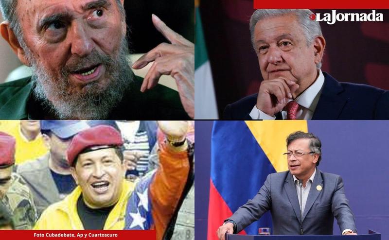 Fidel, Chávez, AMLO y Petro