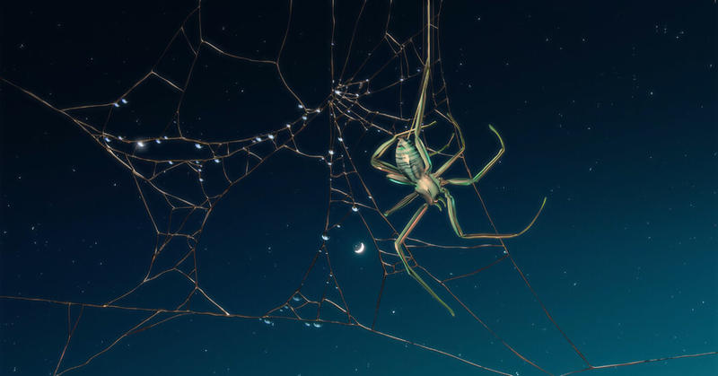 Finding Beauty in a Constellation of Spiderwebs