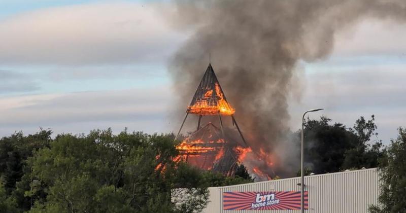 A church and a warehouse up in flames. So what’s with all the fires?