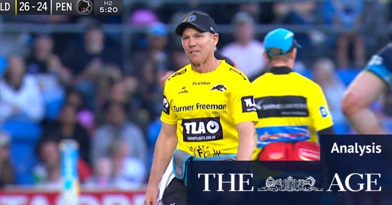 Another Panthers trainer broke the rules as Cleary kicked vital field goal