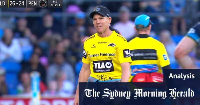 Another Panthers trainer broke the rules as Cleary kicked vital field goal