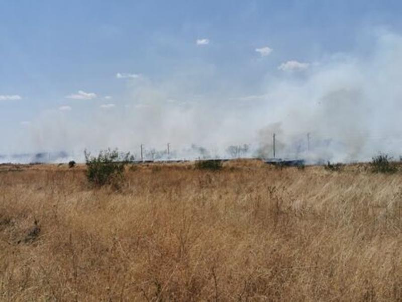 Пожар край свинезаводa в Карнобат предизвика сериозна мобилизация на огнеборците