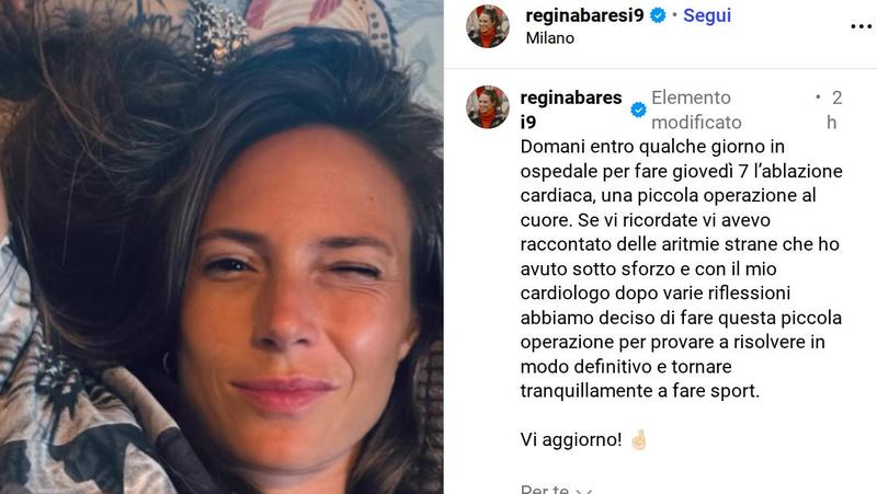 Regina Baresi, l’ex capitana dell’Inter: “Mi opero al cuore”