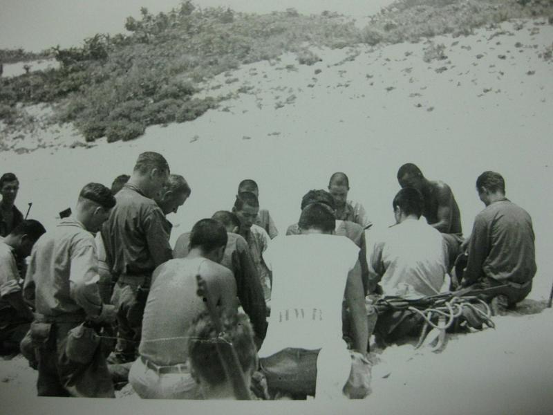 When US and Japanese troops stopped fighting to talk, eat and pray together
