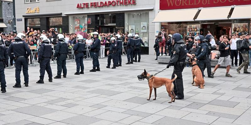 Wo ist die Polizei, wenn Neonazis die öffentliche Sicherheit bedrohen?