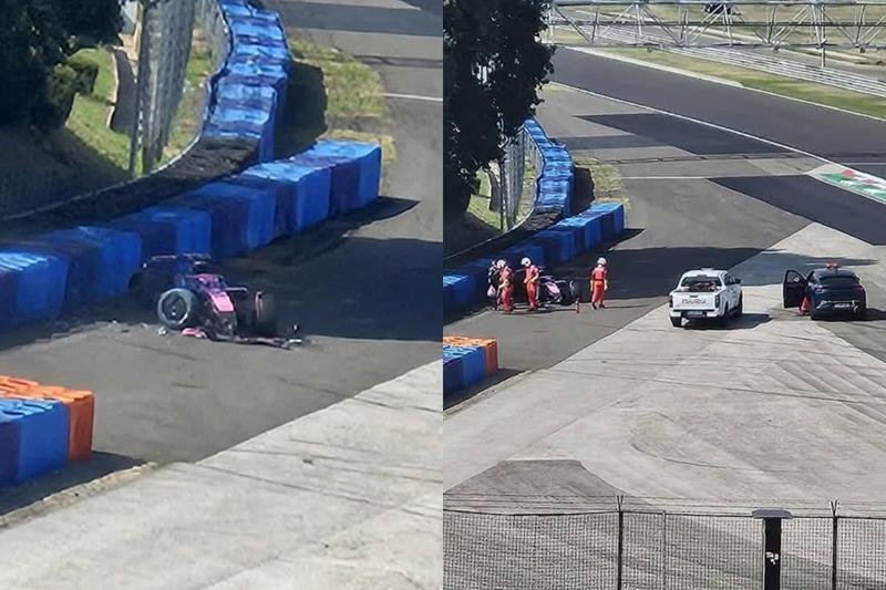 Franco Colapinto suffers big crash during new-tire testing