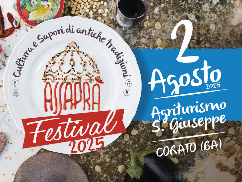 Assaprà: cibo, cultura e tradizione. Appuntamento sabato alla Masseria San Giuseppe a Corato