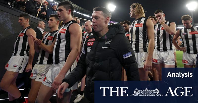 Stopping Collingwood’s slide is Craig McRae’s biggest test yet