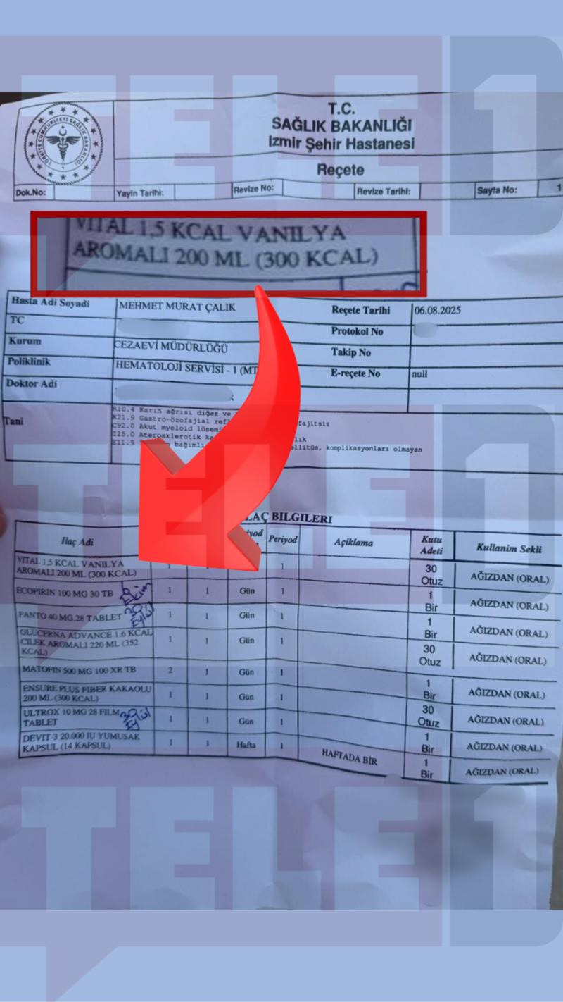Murat Çalık kilo kaybı önlenemedi: Cezaevinde ‘mama’ desteği sürecek