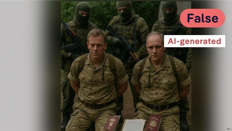 Fact Check: Fake claim of UK officers 'captured' in Ukraine