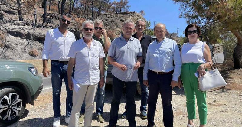 Αυτοψία Γκουντούφα στις πυρόπληκτες περιοχές του Λασιθίου - Τι είπε για τα μέτρα που θα ληφθούν
