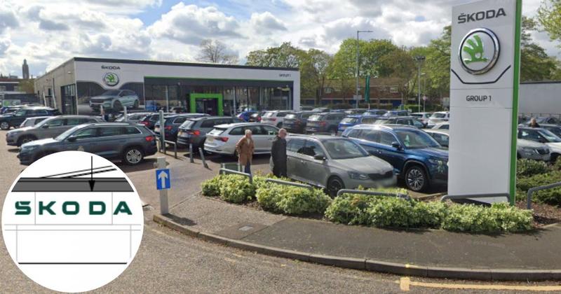 International car dealership looking to spruce up city site