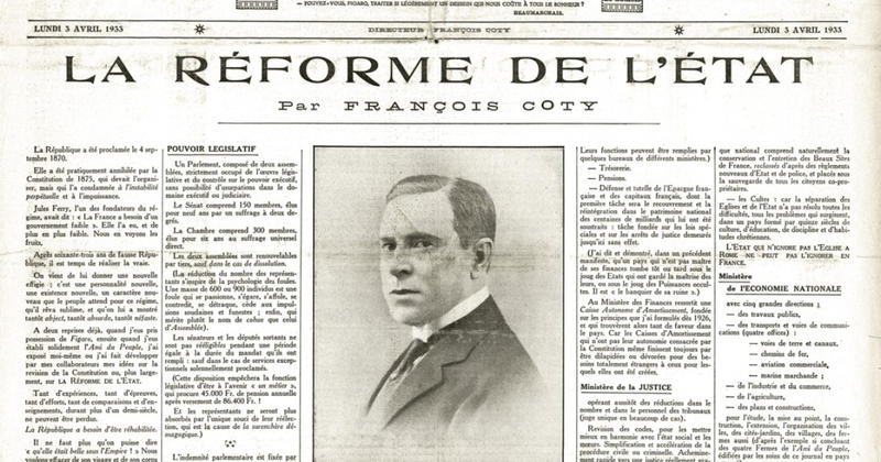 Quand François Coty achetait des médias pour servir les idées de l’extrême droite