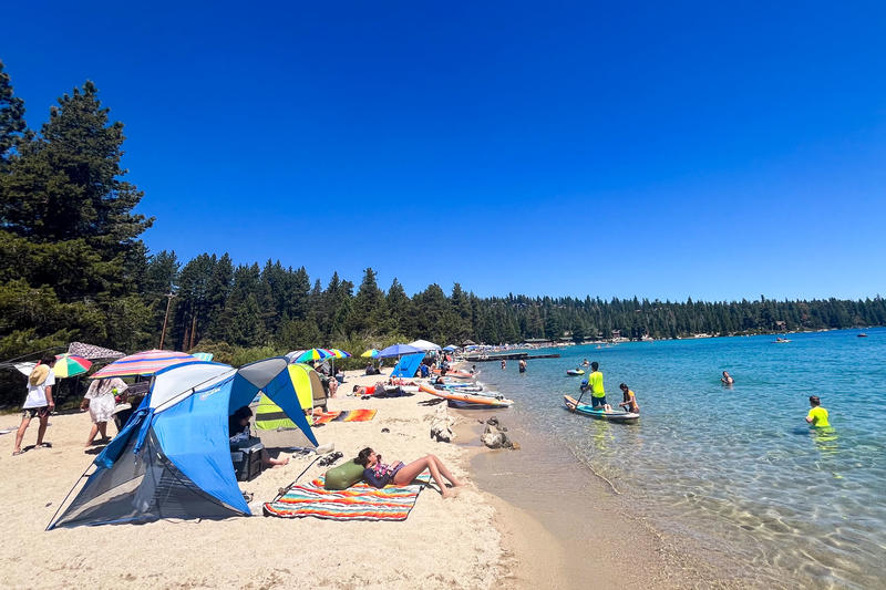 Man drowns at popular Lake Tahoe beach