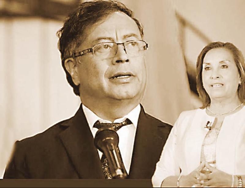 El colombiano y la peruana
