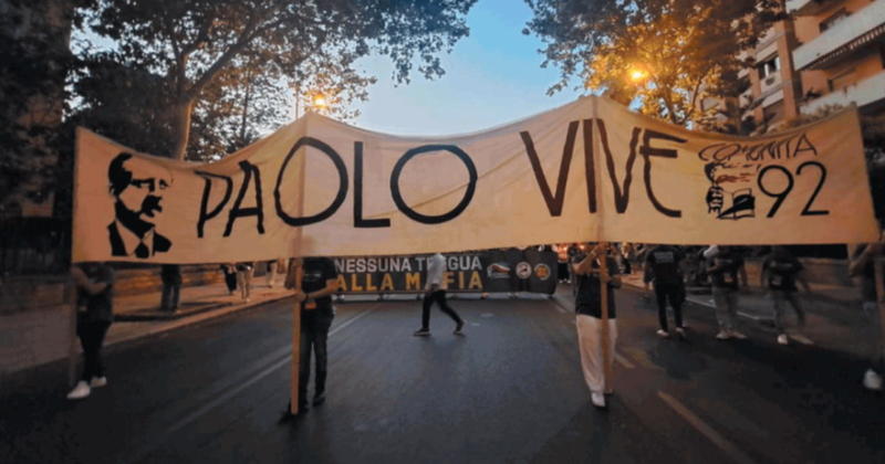 Il giovane Paolo Borsellino militante di destra