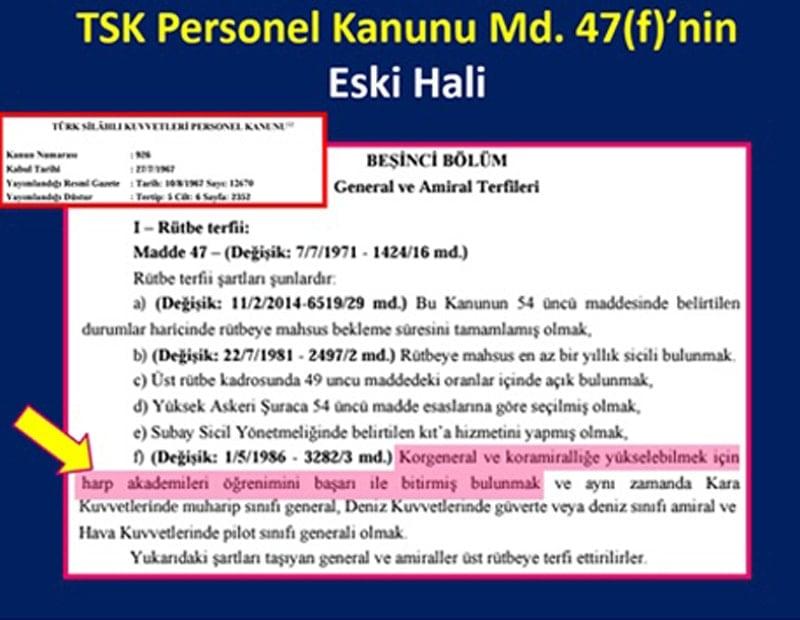 Bir diploma kararı da Silahlı Kuvvetler için