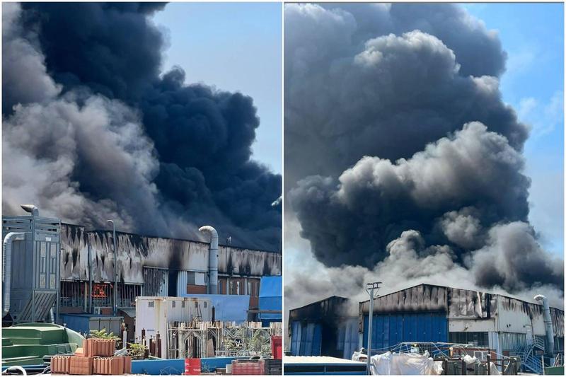 Maxi incendio a Fano nell’azienda di yacht di lusso. “Finestre chiuse, analisi sulla qualità dell’aria”