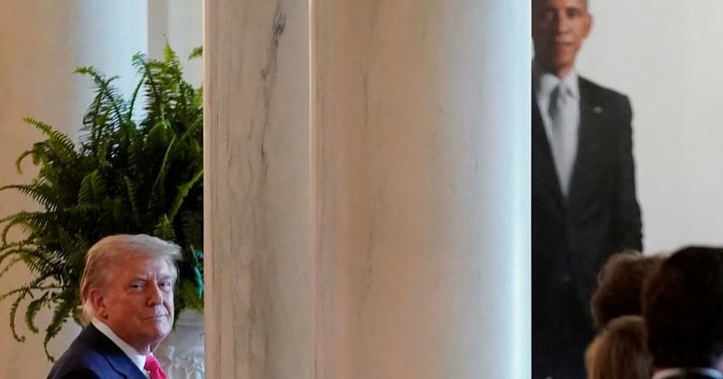 Trump Moves Obama and Bush Portraits in Revenge Redecorating