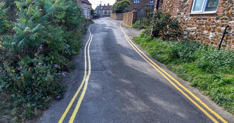 Village's wonky yellow lines will have to be repainted