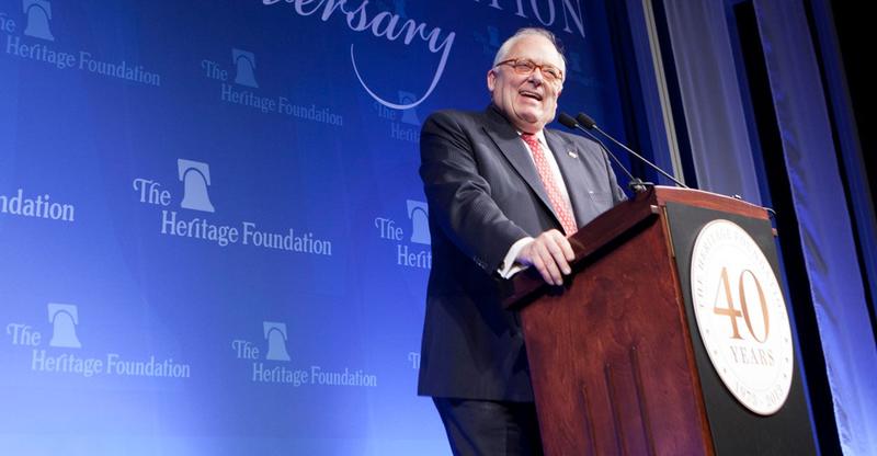 Heritage Founder Feulner Recalled as ‘a Man of Intellect, Conviction, Immense Public Influence’