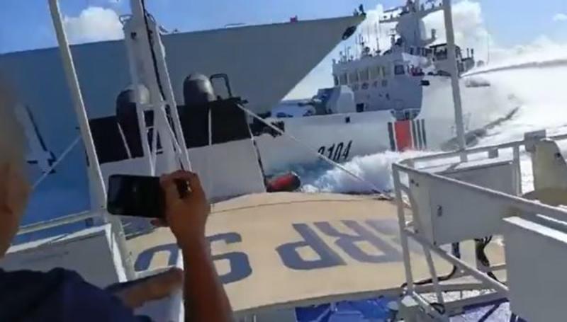 Chinese Vessels Collide While Pursuing Philippine Patrol Ship in South China Sea