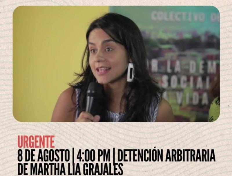Defender derechos humanos no es delito, no a la judicialización de Martha Lía