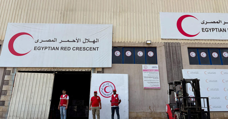 Turned back from Gaza, aid shipments languish in warehouses, on roadsides