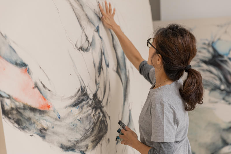 Suppressed Intergenerational Traumas Surface in Christine Ay Tjoe’s Abstract Canvases
