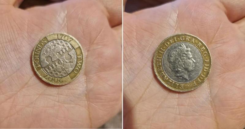 £2 coin being sold for thousands because of error on face