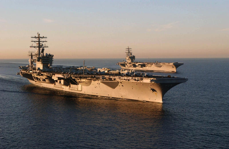 USS Nimitz Aircraft Carrier Seen Operating Near Iran