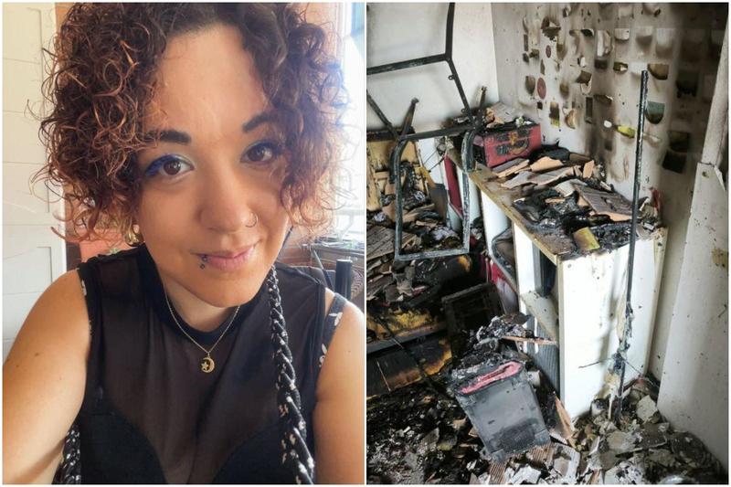 Casa distrutta nell’incendio, l’appello di Elena: “Aiutateci a trovare un nuovo appartamento”