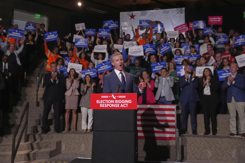 Newsom, Dems Try To Out-Trump Trump on Redistricting
