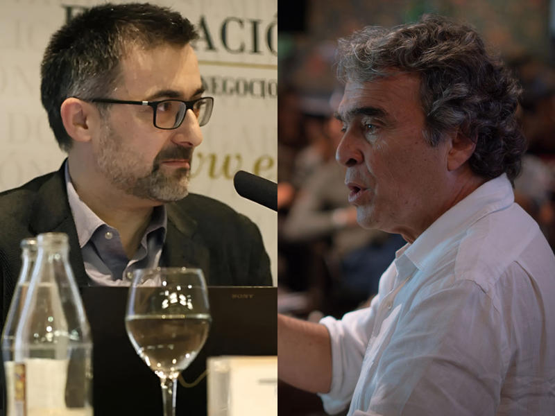 Fajardo y su asesor, Antoni Gutiérrez-Rubí: la pareja improbable
