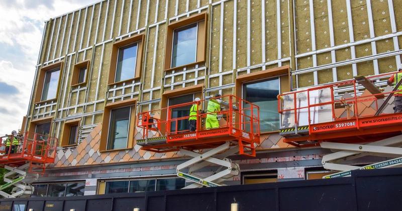 Photos show progress on new town library