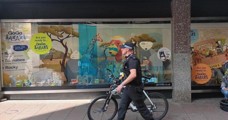 Man in court after Jarrolds window display smashed