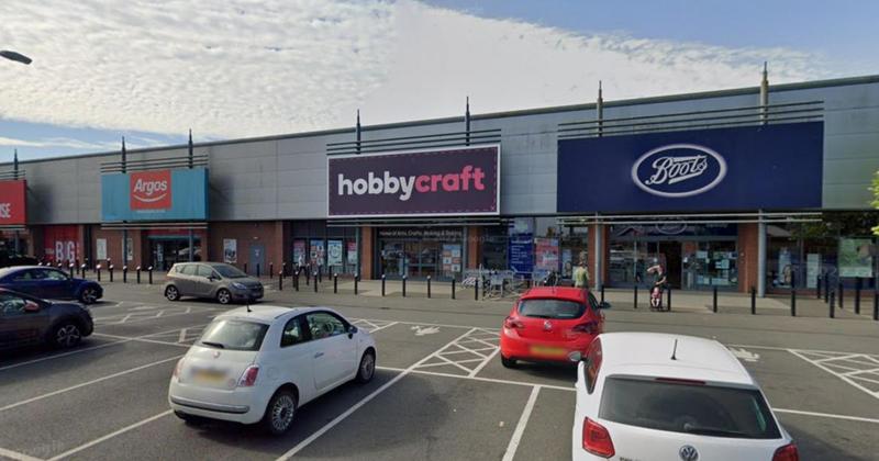 Closing down signs appear in Hobbycraft windows