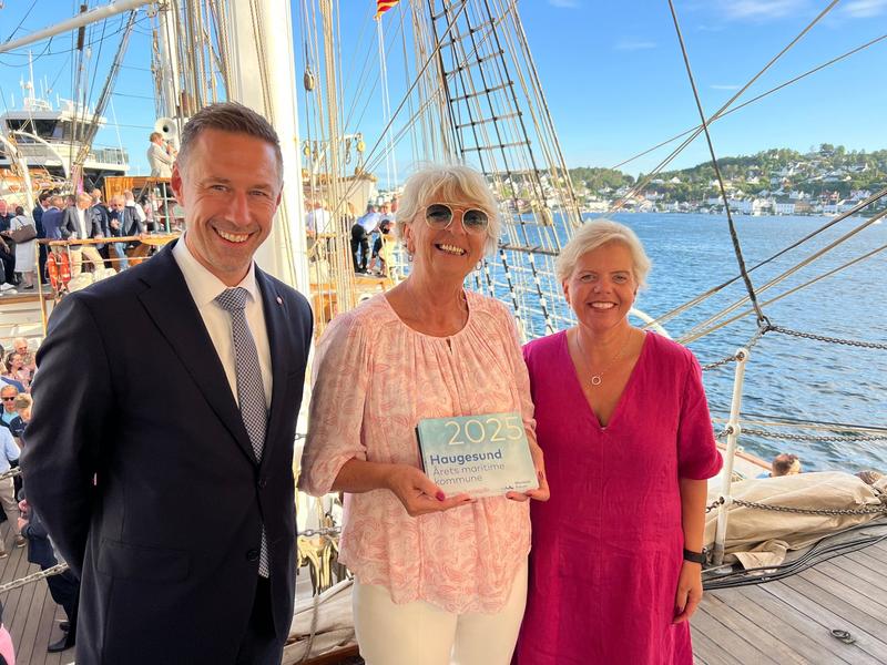 Haugesund som «Årets maritime kommune» har en region å takke