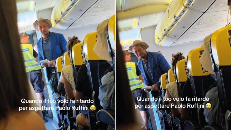 No, il volo Ryanair non ha tardato per Paolo Ruffini. Tanto rumore social per nulla